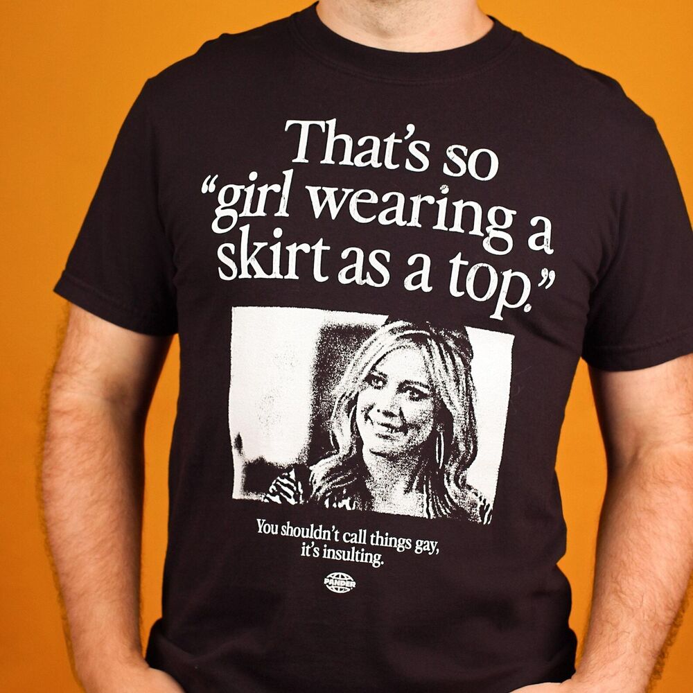 Girl Wearing A Skirt As A Top T-Shirt